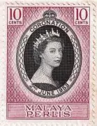  ?? ?? Apart from Penang, other states in Malaya also issued their own coronation stamp.