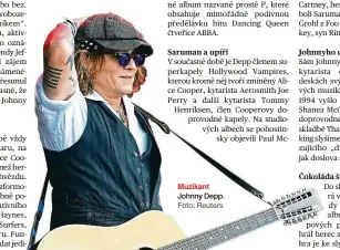  ?? ?? Muzikant
Johnny Depp. Foto: Reuters