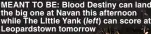  ?? ?? meant To Be: Blood Destiny can land the big one at Navan this afternoon while The Little Yank can score at Leopardsto­wn tomorrow