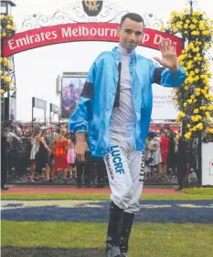  ??  ?? ALL GOOD: Joao Moreira limps off the track. Picture: GETTY IMAGES