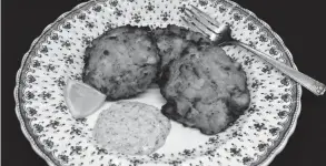  ?? PHOTOS BY LAURA TOLBERT/SPECIAL TO GADSDEN TIMES ?? Crab cakes with remoulade sauce.