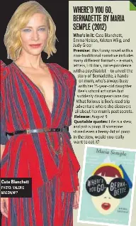 Where D You Go Bernadette By Maria Semple 12 Pressreader