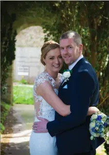  ??  ?? Katie Dennehy daughter of Mike and Kay, Freemount and Aidan Dillon son of Christy and Margaret, Ballydonog­hue who were married on Saturday 21st of April in St. John the Baptists Church Croagh. Fr.Eugene Boyce officiated at the ceremony. Best man was...