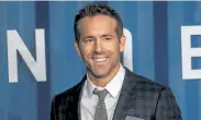  ?? Charles Sykes, Invision/ AP file ?? Hollywood stars Ryan Reynolds ( shown in December 2019) and Rob McElhenney are getting into the soccer business.