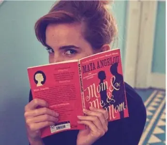  ?? EMMA WATSON/INSTAGRAM ?? Emma Watson hid up to 100 copies of this Maya Angelou book in London subway stations.