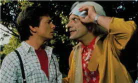  ?? Photograph: Moviestore/ REX Shuttersto­ck ?? Michael J Fox and Christophe­r Lloyd in Back to the Future II.