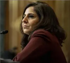  ?? Anna Moneymaker/The New York Times ?? Neera Tanden, President Joe Biden’s nominee for Director of the Office of Management and Budget, appears before a Senate Committee on the Budget hearing on Feb. 10 on Capitol Hill.