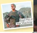  ?? Photos by Brinkhoff Mögenburg and supplied ?? Brad Pitt in ‘War Machine’.