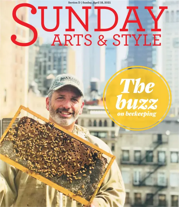  ?? Contribute­d photo ?? Andrew Cote suggests aspiring beekeepers should do plenty of research before raising their own hive.