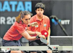  ?? TWITTER ?? Manika Batra and Archana Kamath are ranked fourth in the world in women’s doubles.