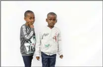  ??  ?? Six-year-old twins Amahle and Ayanda Jingela.