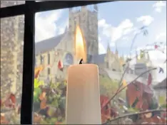  ?? Picture: Canterbury Cathedral ?? A candle was lit at Canterbury Cathedral