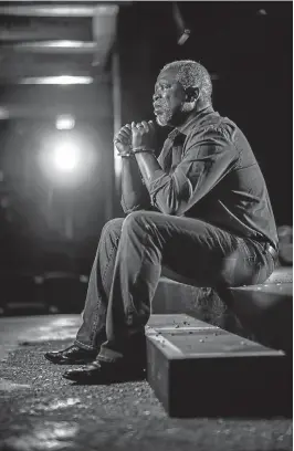  ?? Picture: ADRIAN STEIRN/21ICONS ?? SHACKLED: The latest work of actor, director and playwright John Kani, brand ambassador for the Market Theatre, premiered at the Baxter Theatre in Cape Town