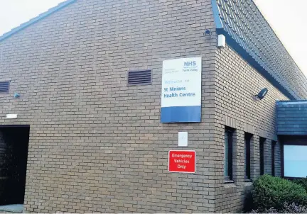  ??  ?? Switch A service for drug users has been relocated to St Ninians Health Centre