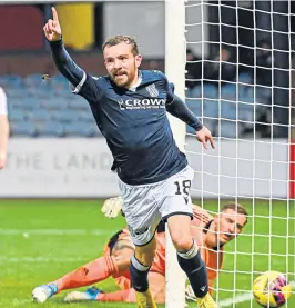  ?? ?? Dundee’s Paul Mcmullan celebrates his goal