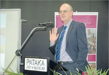  ?? Photo: ANDREA O’NEIL ?? Health hui: Health Minister Tony Ryall launched a new action plan for Porirua’s health problems at Pataka last week.