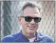  ?? KARL MONDON — BAY AREA NEWS GROUP ?? Billy Beane, the Oakland Athletics vice president of baseball operations, watches the first day of spring training for position players on Feb. 16, 2019, at Fitch Park in Mesa, Ariz.