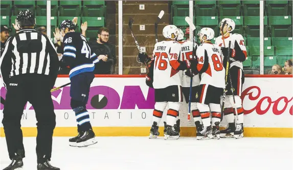  ?? BELLEVILLE SENATORS ?? The Senators’ prospects impressed the team’s brain trust at the Rookie Showcase tournament, but a tougher test awaits at training camp.