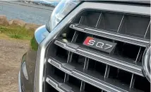  ??  ?? Styling subtle for something with such outrageous performanc­e. But SQ7 does have a small badge on the grille.