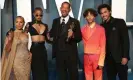  ?? Matt Baron/Rex/ Shuttersto­ck ?? At the Vanity Fair Oscar party … Jada Pinkett Smith, Willow Smith, Will Smith, Jaden Smith and Trey Smith. Photograph: