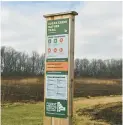  ?? FPD OF WILL COUNTY ?? The Forest Preserve District of Will County is installing new trailhead signs, such as this one at the Sugar Creek Nature Trail, with more informatio­n relevant to users.