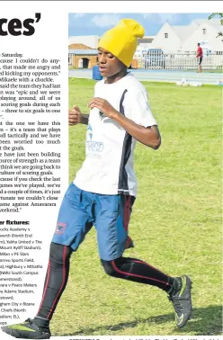  ?? Picture: RANDELL ROSKRUGE ?? OPTIMISTIC: Tornado central midfielder Thabiso ‘Forlan’ Mikaele thinks they stand a good chance of toppling Sibanye away this Saturday at the Adcock Stadium in PE.