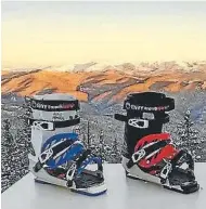  ?? Courtesy of Envy Snow Sports ?? Envy Snow Sports is about to roll out a line of ski frames that allow skiers to wear snowboard boots.