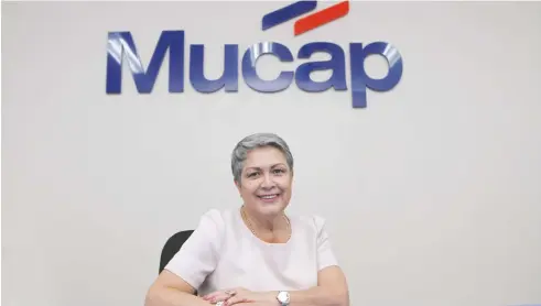  ?? “El Objetivo de Mucap es que el cliente obtenga la mejor experienci­a, a través de nuestros productos y servicios financiero­s”, dijo Eugenia Meza, Gerente General de Mucap. Archivo/La República ??