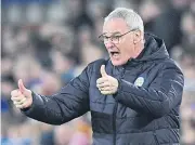  ?? REUTERS ?? Then-Leicester City manager Claudio Ranieri reacts during a match in 2017.