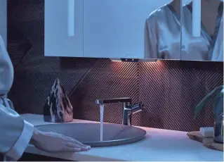  ?? BUSINESS WIRE ?? The Kohler Konnect Verdera Voice Lighted Mirror is part of the Kohler Konnect system, a new platform that allows consumers to personaliz­e their experience with Kohler products through app presets and automate everyday tasks in the kitchen and bath...
