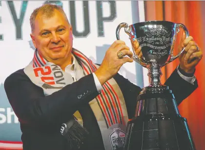  ?? AL CHAREST/FILES ?? CFL commission­er Randy Ambrosie made a pitch for aid publicly Thursday to the Commons’ Standing Committee on Finance.