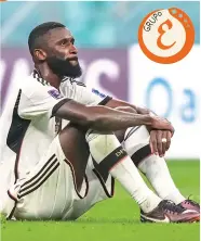  ?? ?? TRISTEZA.
Antonio Rüdiger, a punto del llanto tras la eliminació­n de Alemania,