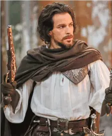  ??  ?? All for one Santiago Cabrera stars as Aramis