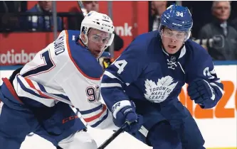  ?? MARK BLINCH GETTY IMAGES FILE PHOTO ?? Connor McDavid, Auston Matthews and the rest of the NHL’s young stars have a major stake in how the next round of collective bargaining plays out. The deal can run until 2022, but there’s an opt-out clause.