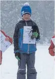  ?? FOTO: WSV ISNY ?? Der Isnyer Jakob Moch ganz oben auf dem Podium.