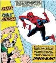  ??  ?? Lo Spider-man di Ditko (Marvel Comics)