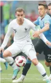  ??  ?? Antoine Griezmann ha venido de menos a más en el torneo en tierra rusa.