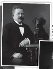  ?? FOTO: MIMMI GUSTAFSSON, STADSMUSEE­T I STOCKHOLM ?? TAXIGT. Porträtt av Magnus Nydahl med hund, 1899–1908.