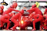  ?? AP ?? Ferrari’s famous red colours are synonymous with Formula One.