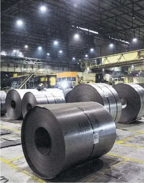  ?? TARA WALTON/THE CANADIAN PRESS ?? An emergency meeting of Canada’s internatio­nal trade committee was told Tuesday that without government assistance healthy steel businesses face collapse.