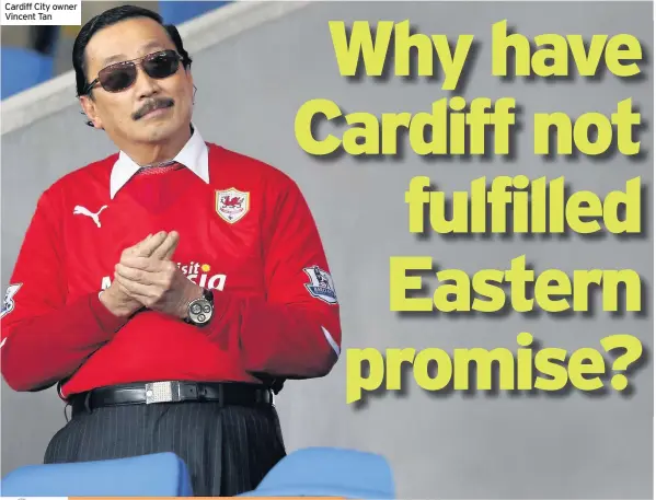  ?? Cardiff City owner Vincent Tan ??
