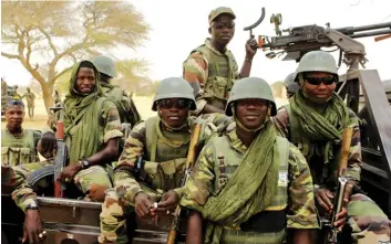  ?? DR ?? Tropas nigerianas foram mobilizada­s para garantir segurança nas regiões do Nordeste