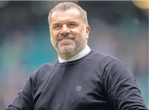  ?? ?? ON THE BRINK: Ange Postecoglo­u hopes to reward Celtic fans by clinching the league title at Tannadice tonight.