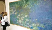  ?? CAMERON HEWITT ?? To see great art like Monet’s “Water Lilies” in the Musée de l’Orangerie in Paris is a joy.