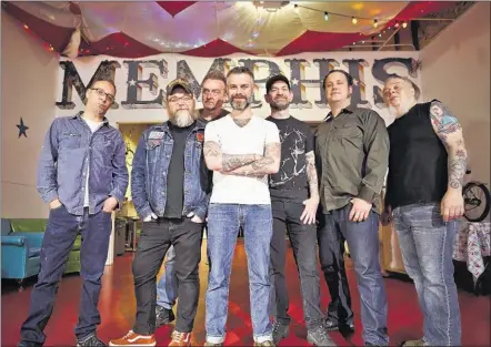  ??  ?? Memphis roots rockers Lucero play their annual “Family Christmas” show at Minglewood Hall on Saturday.