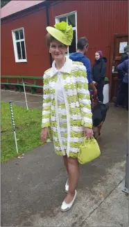  ??  ?? Judy Brannelly who won Best Dressed Lady at the Beltra Show last Saturday.