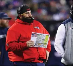  ?? File photo by Louriann Mardo-Zayat / lmzartwork­s.com ?? Former Patriots defensive coordinato­r reunited with former Pats offensive coordinato­r Bill O’Brien when Detroit and Houston practiced together Wednesday.