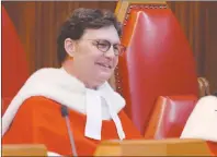  ?? CP PHOTO ?? Quebec-born Justice Richard Wagner has been appointed by Prime Minister Justin Trudeau to be the next chief justice of the Supreme Court of Canada.