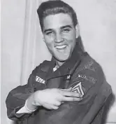  ??  ?? 2 The US army promoted Elvis Presley to sergeant on this day in 1960