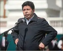  ?? ?? CASTILLO. El presidente tiene una desaprobac­ión del 66%.